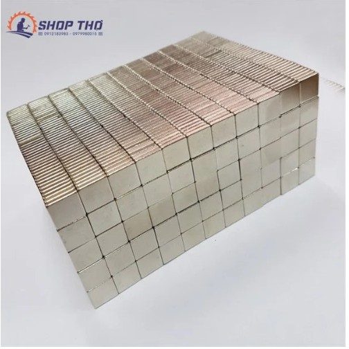 Nam Châm Vuông Mỏng 10X10X2Mm (30 Viên )
