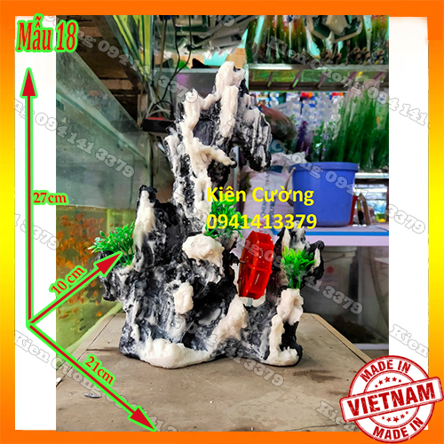 Mô Hình Núi - Hòn non Bộ - Trang Trí Bể cá (Mẫu 18)