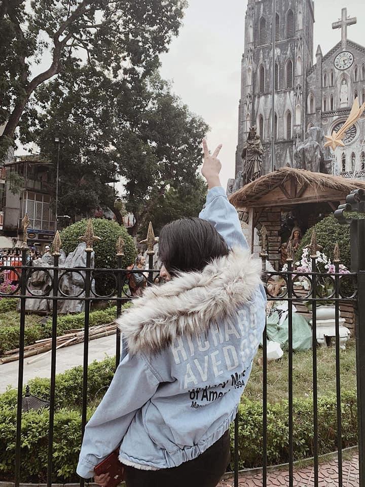 Áo khoác bò nữ lót lông