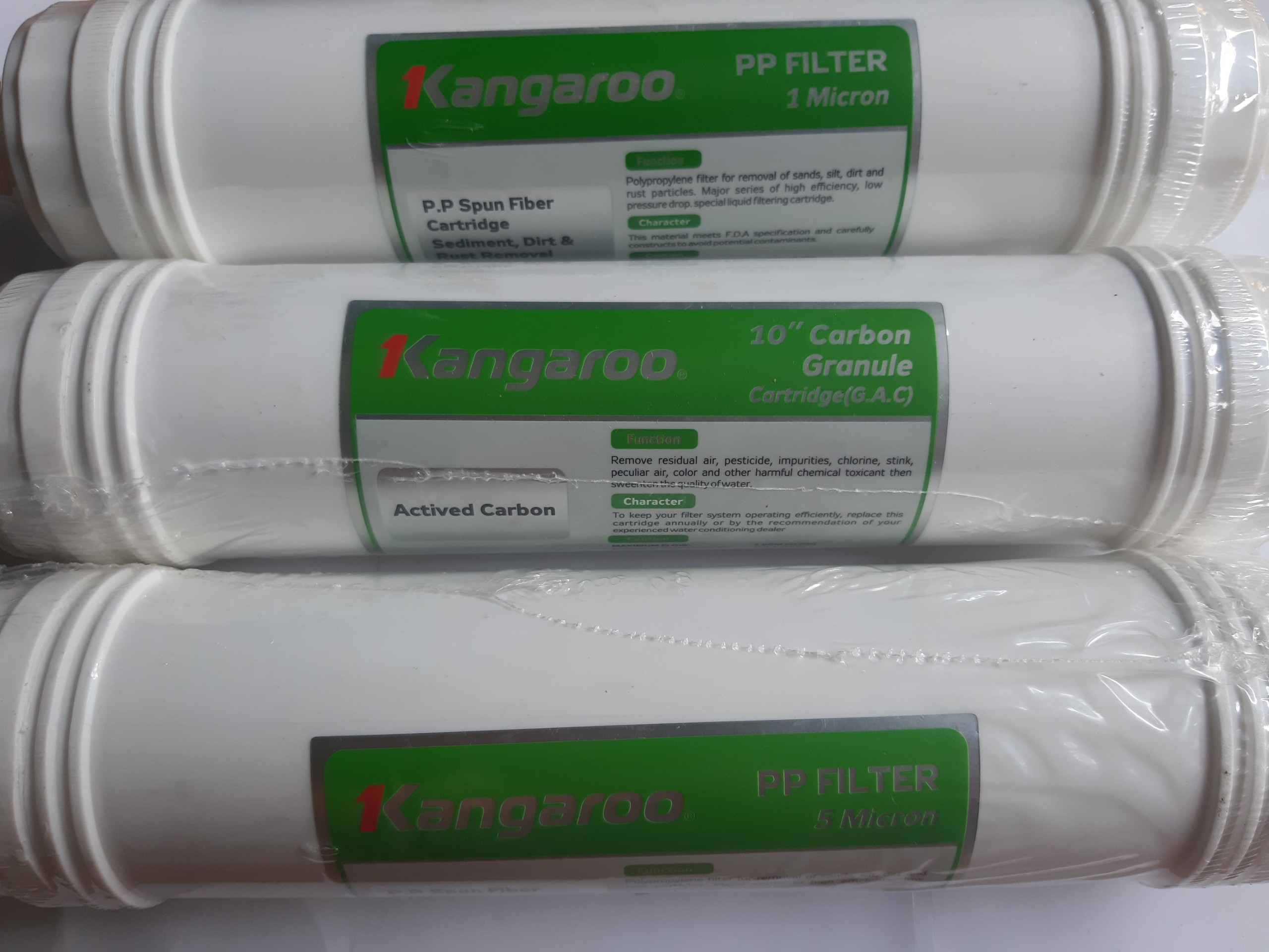 Bộ lõi lọc 123 máy lọc kangaroo kg 100hk