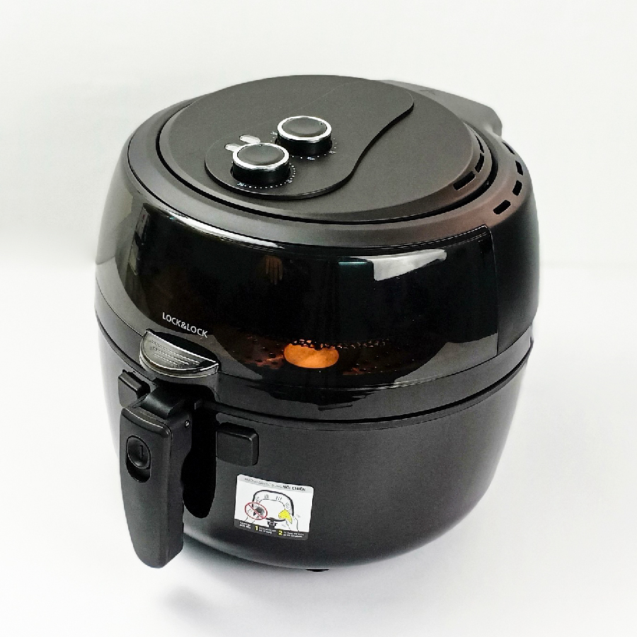 Nồi chiên không dầu Lock&Lock EJF586 BLK 6.5l có thanh đảo