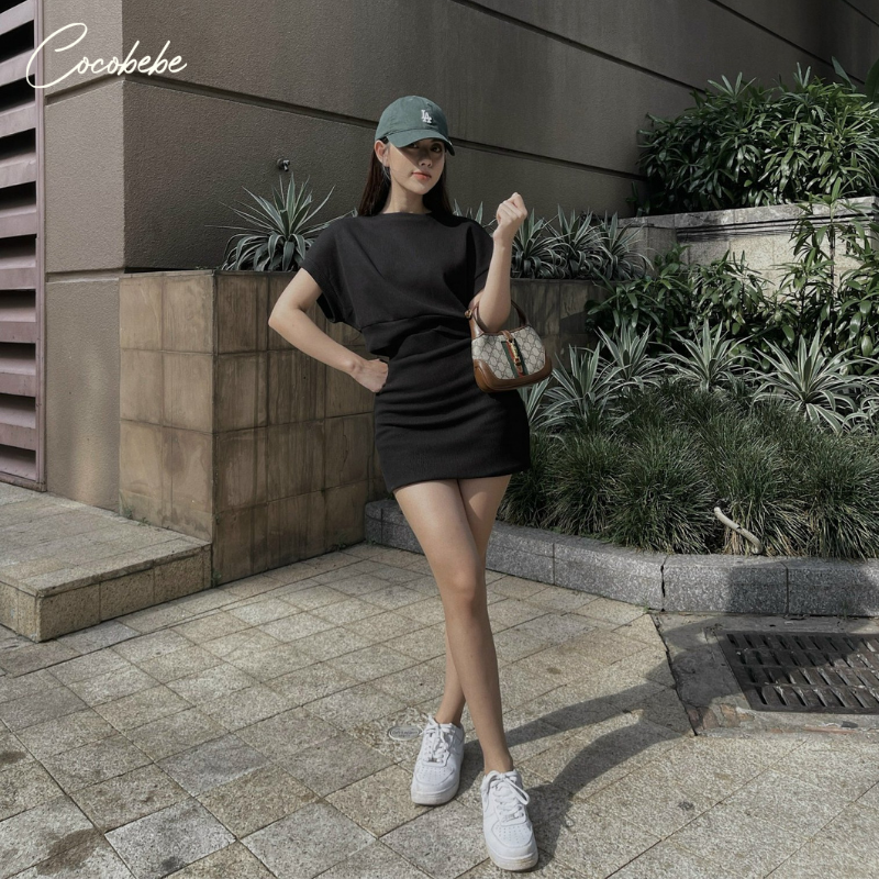 Set Chân Váy + Áo Croptop Thun Cocobebe 11656