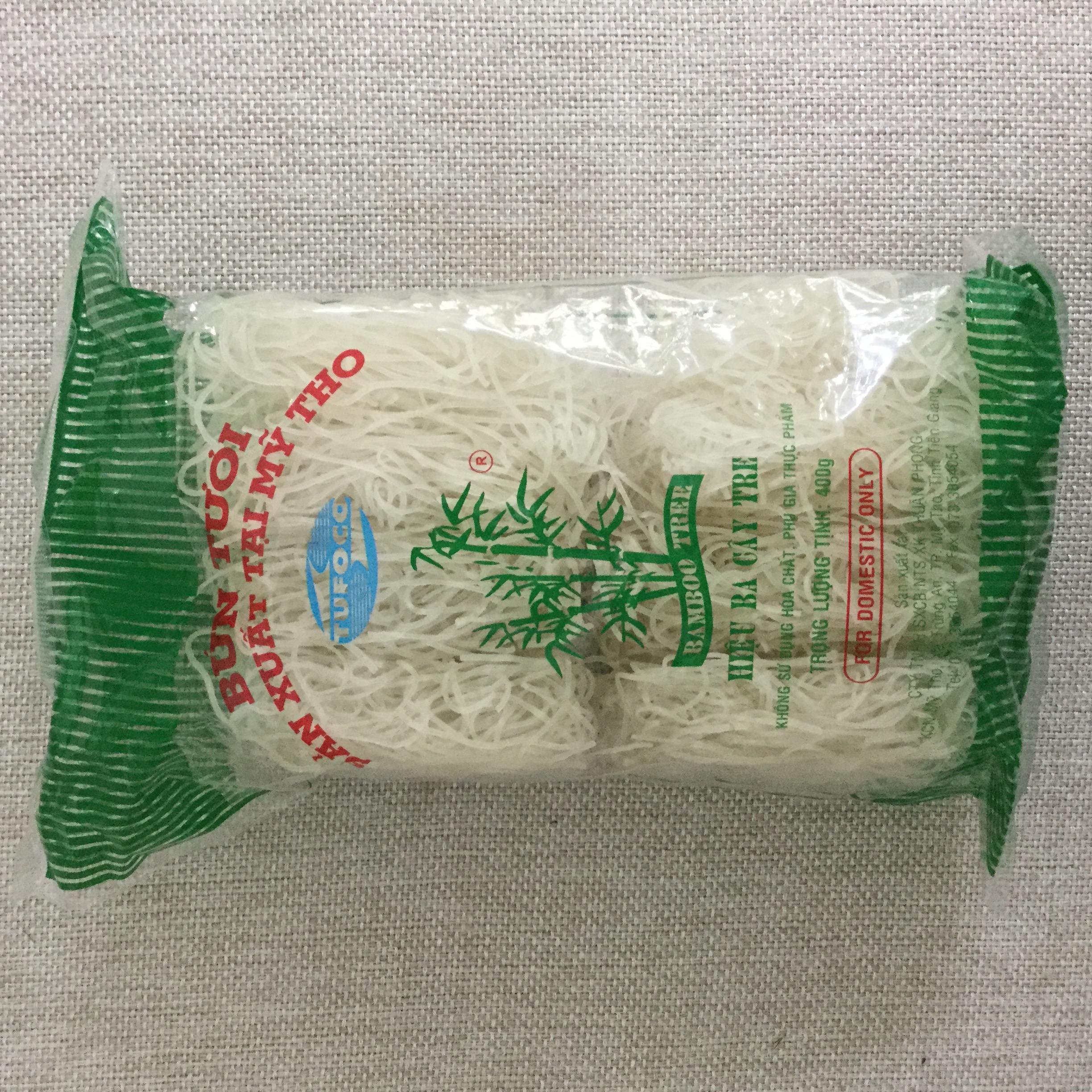 thực phẩm sạch: Bún tươi Ba Cây Tre ( nội địa, chia vắt)