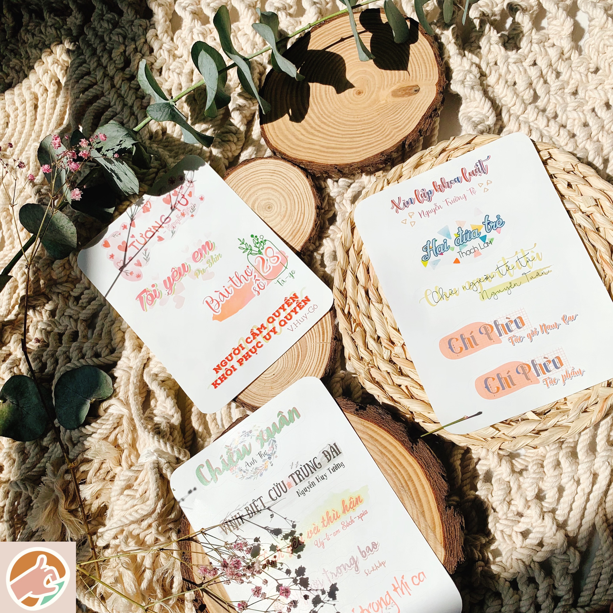 Nhãn dán sticker môn học 11 - Tựa bài ngữ văn