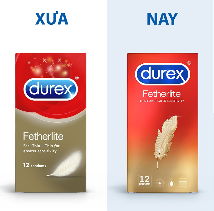 Bao cao su Durex Fetherlite Hộp 12 Bao