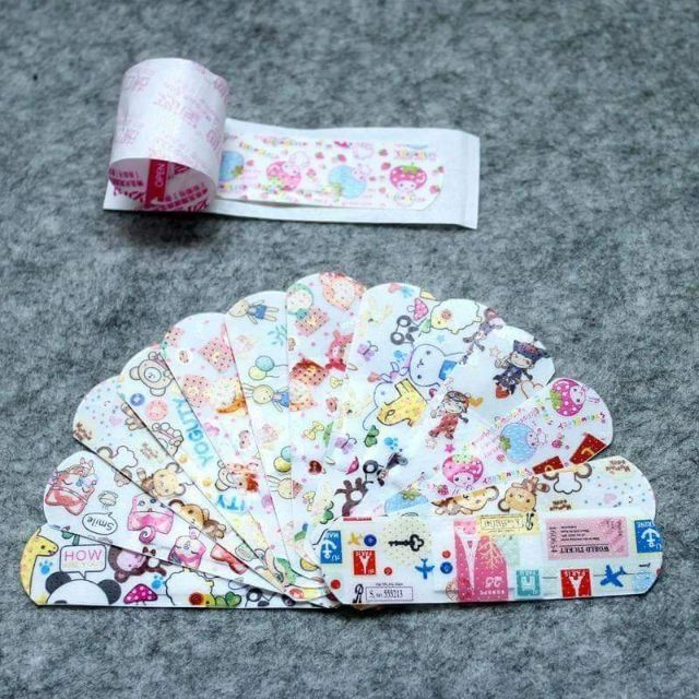 Băng Cá Nhân Hàn Quốc Hoạt Hình Cute Set 10 Miếng