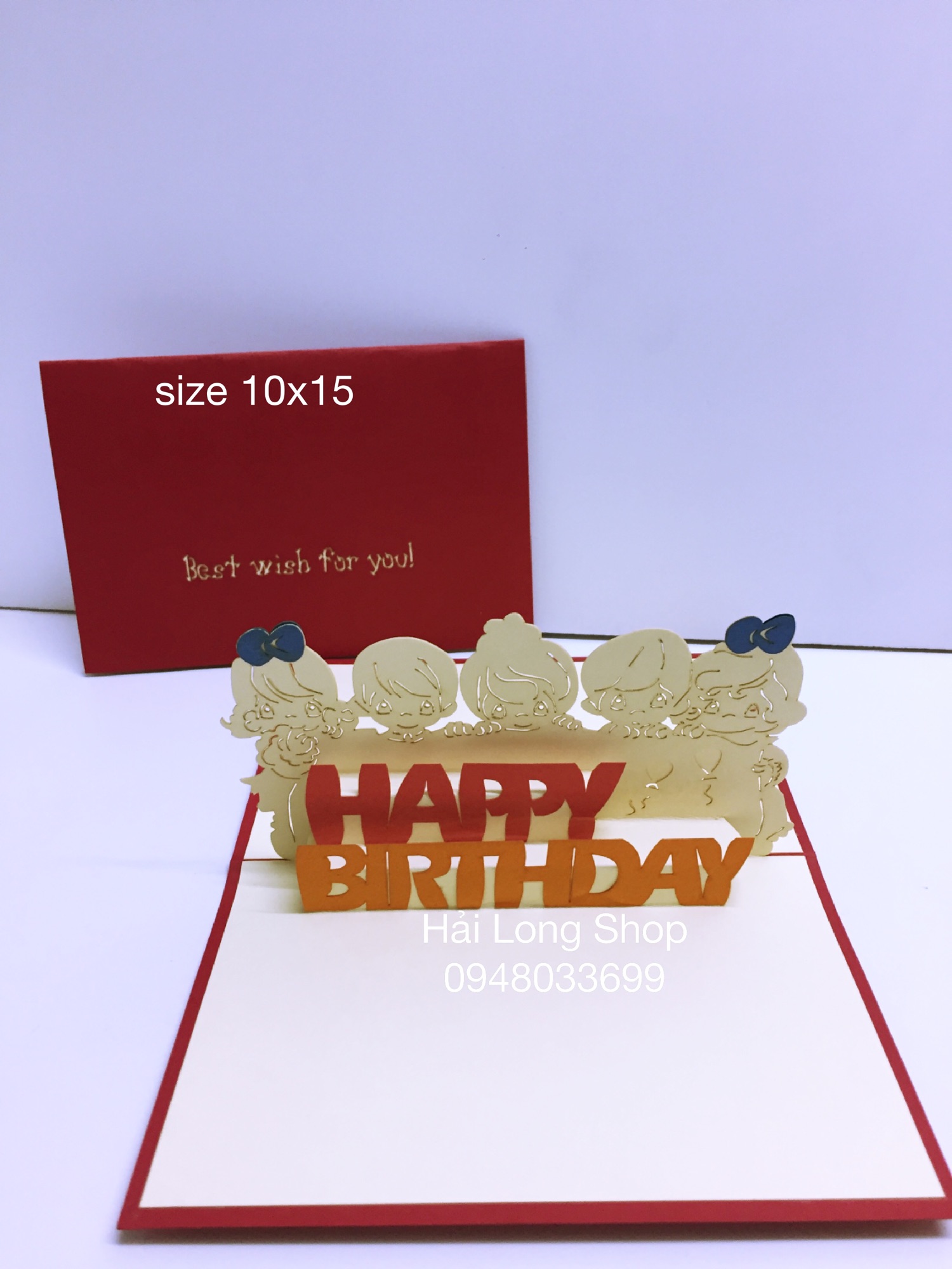 5 Em Bé - Sinh Nhật - Birthday  - Thiệp 3D