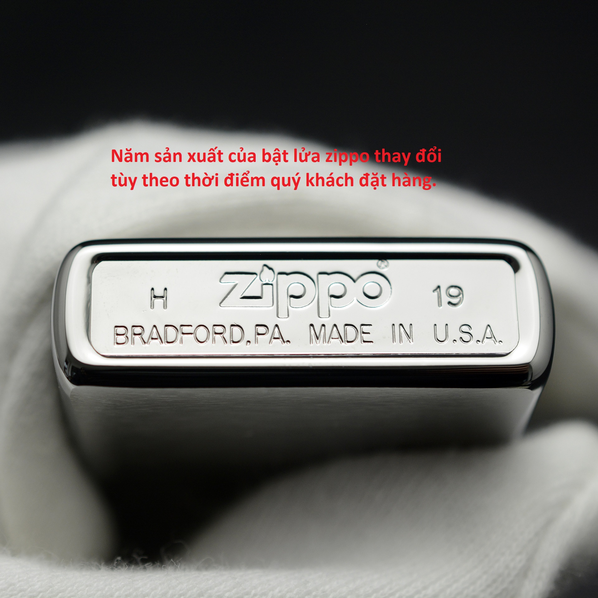 Bật lửa Zippo chính hãng có tem đỏ  - Zippo Pipe Brushed Chrome