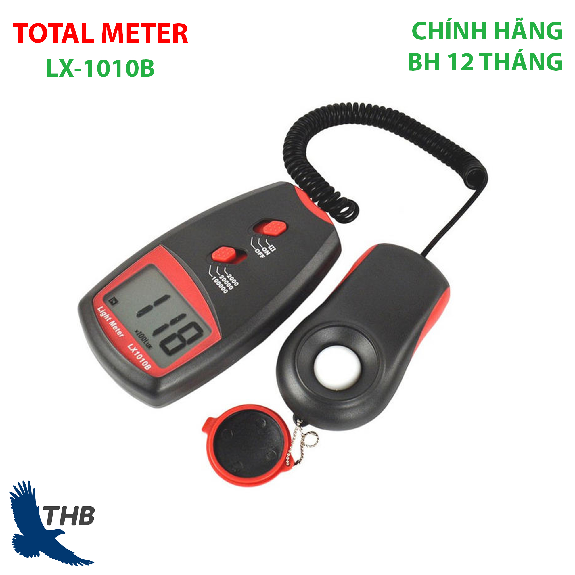 Máy đo cường độ ánh sáng  LX 1010B (Ghi đen)