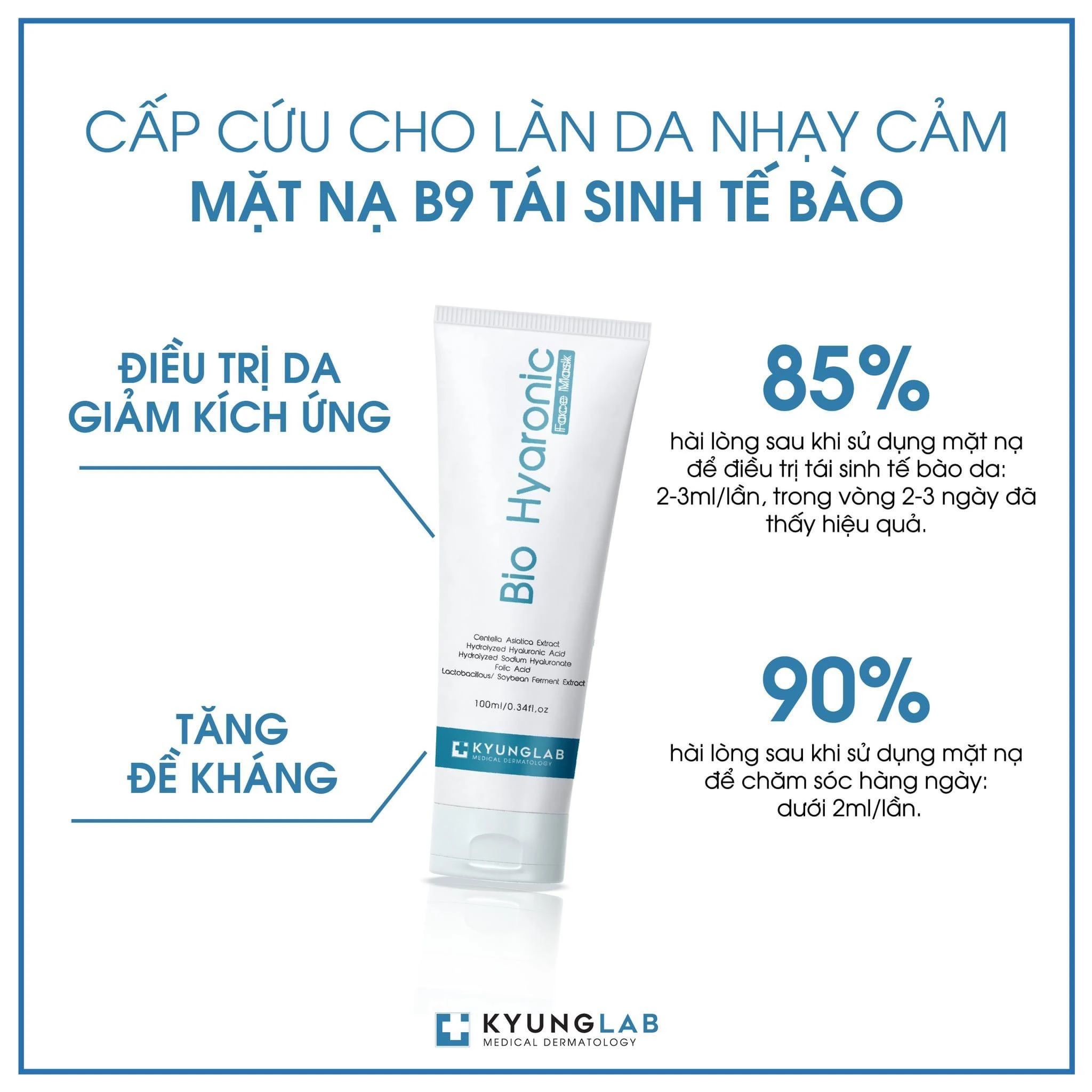 [KYUNG LAB] Bio Hyaluronic Face Mask – Mặt nạ B9 100ml