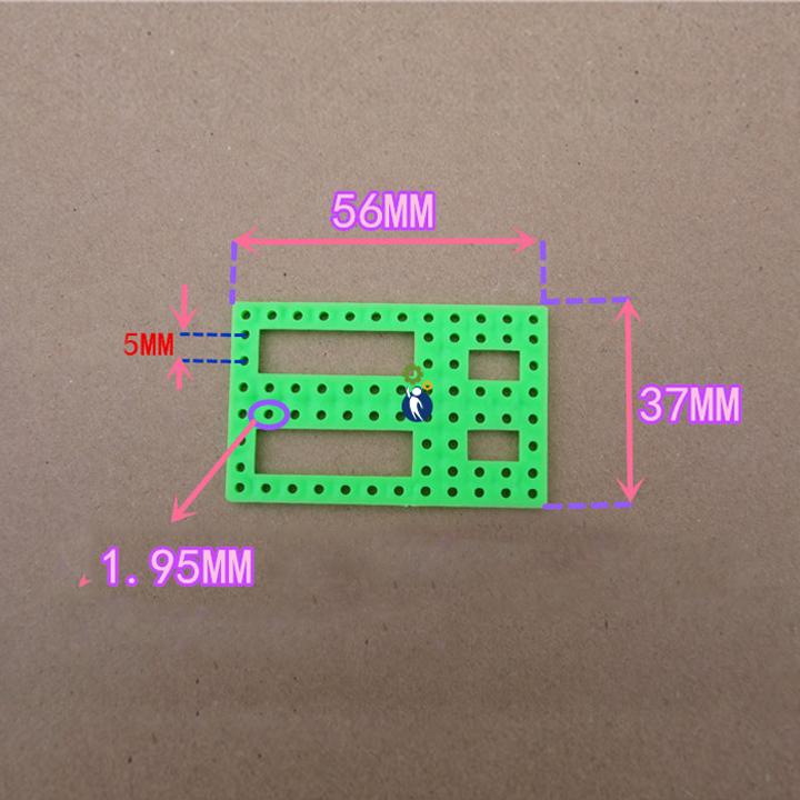 Bộ 2 đế nhựa số 3 37x56mm