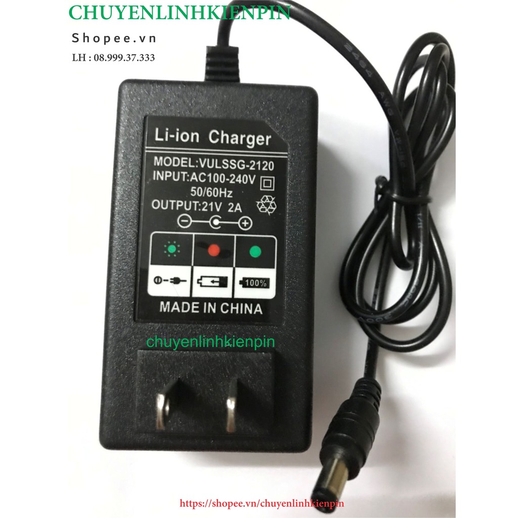 Sạc 5s 21v 2A,tự ngắt (1 dây),có đèn báo đầy ( BL64 152 )