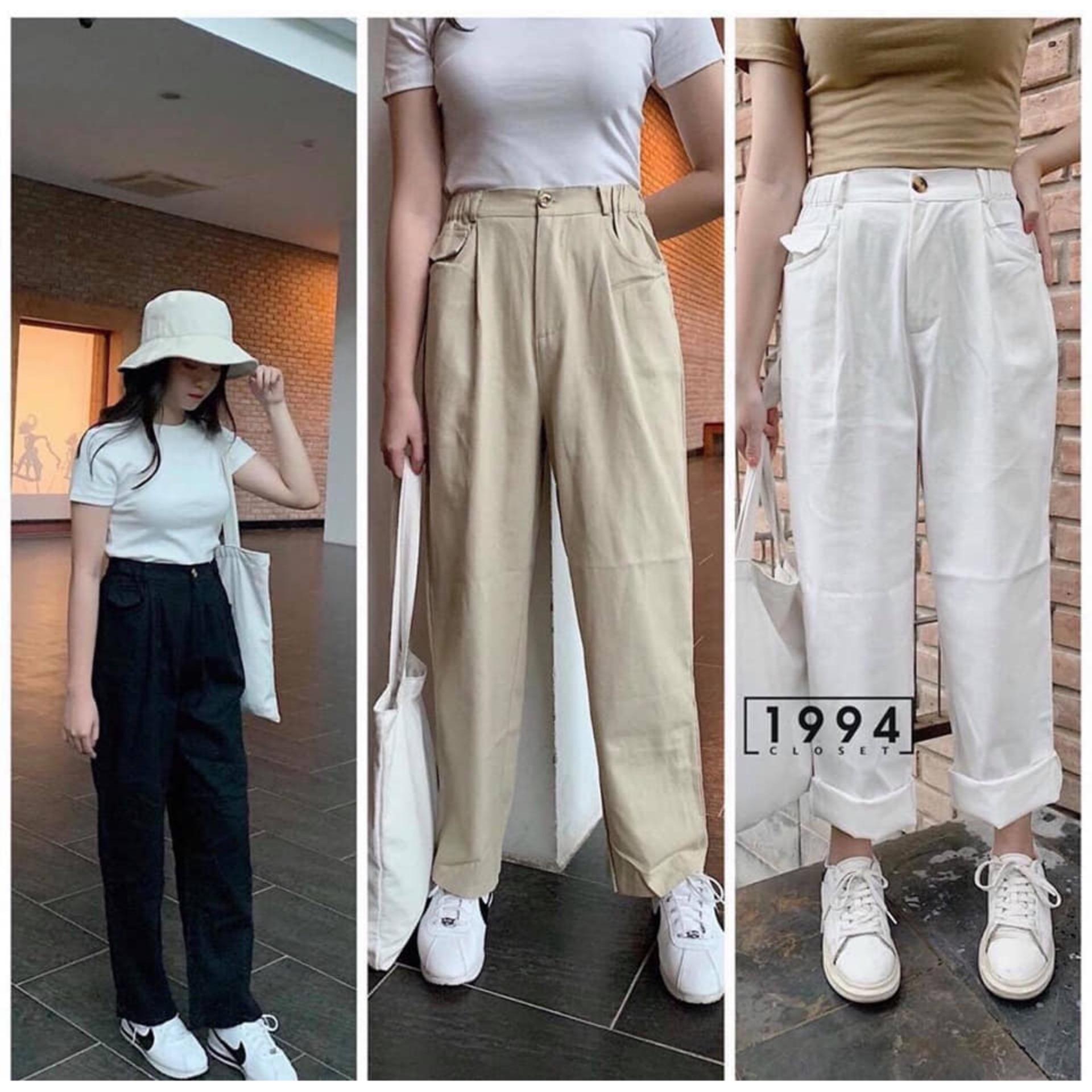 Quần suông kaki ống rộng - có bigsize