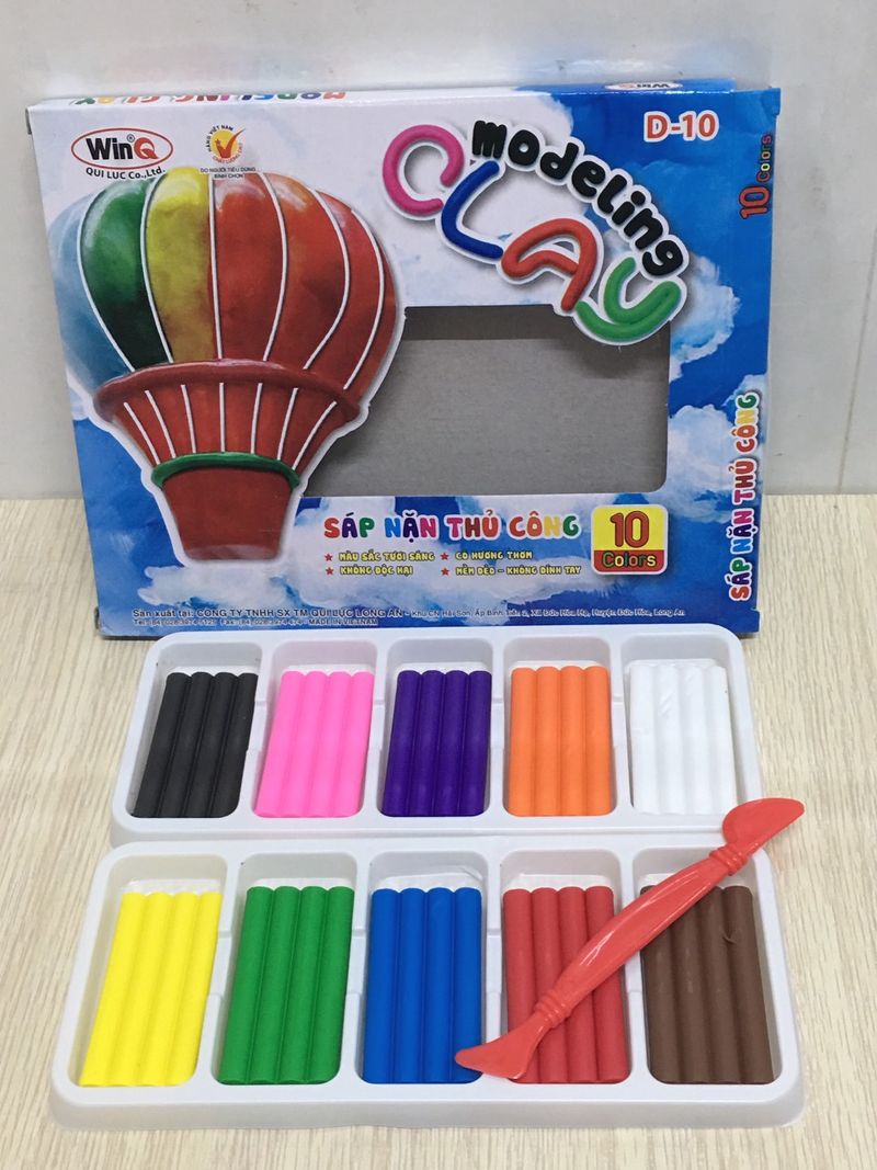 Đất nặn thủ công 10 màu WinQ D-10