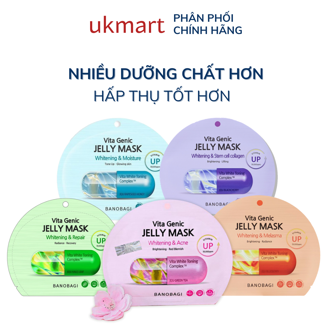 Mặt Nạ Bổ Sung Vitamin Banobagi Vita Genic Jelly Mask Hàn Quốc dưỡng chất