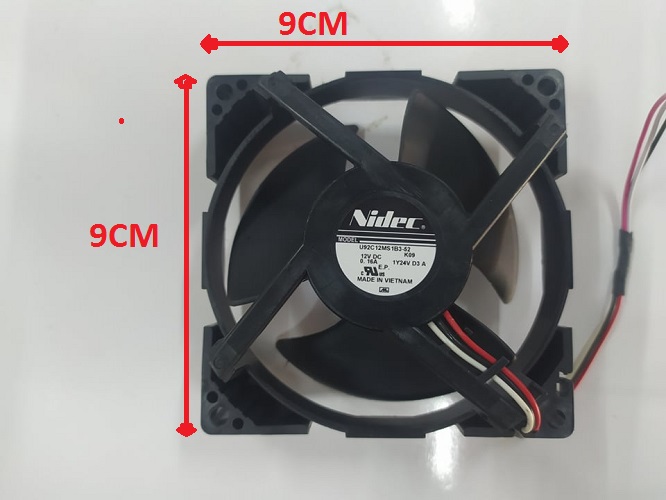 Quạt tủ lạnh samsung 3 dây kích thước 9x9cm