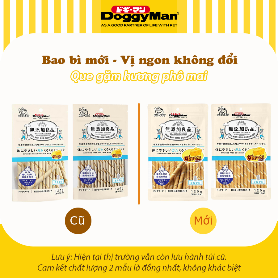 Bánh Thưởng Cho Chó Que Gặm DoggyMan 120g