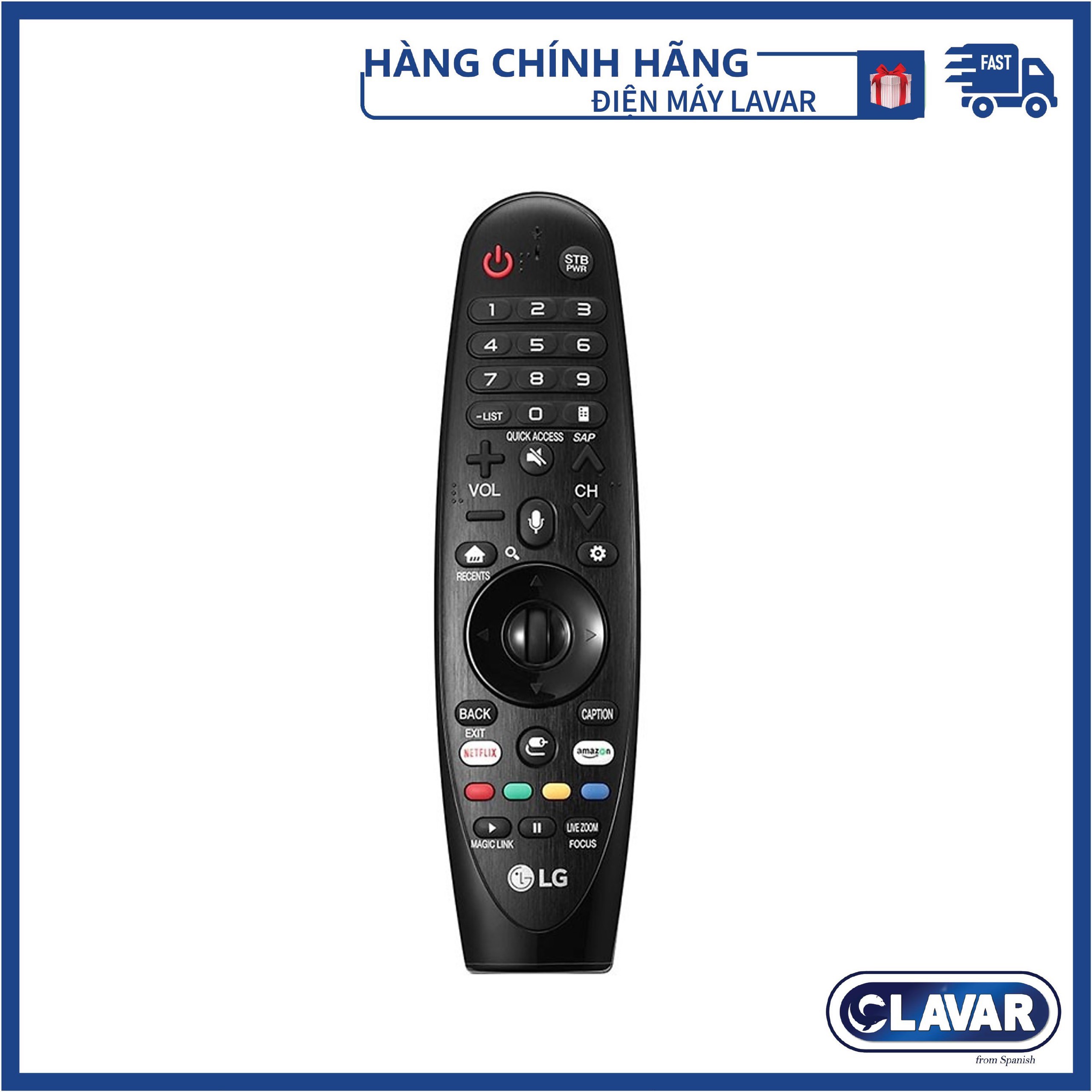 Magic remote tivi lg 2019 an-mr19ba-hàng chính hãng
