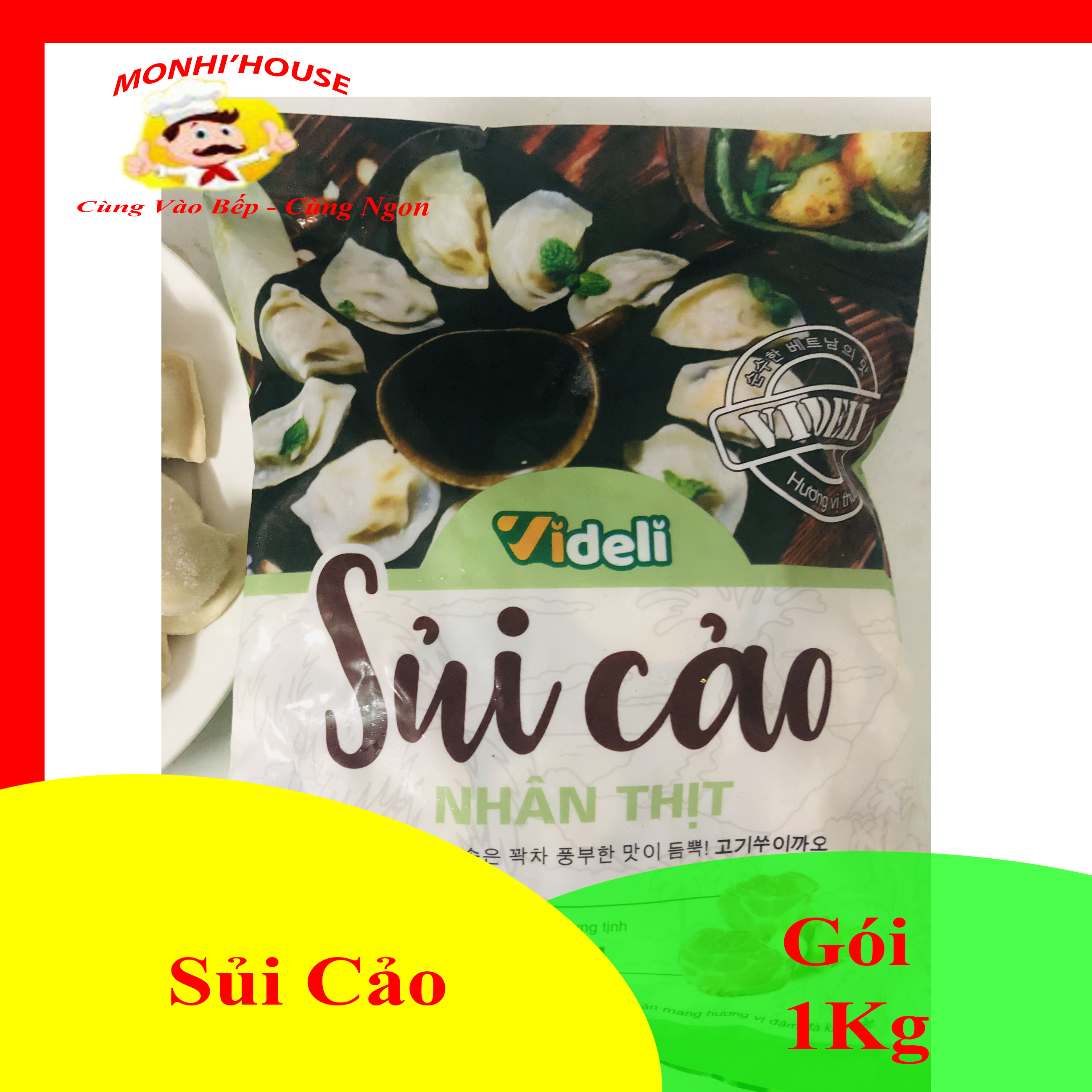 1Kg sủi cảo nhân thịt thơm ngon