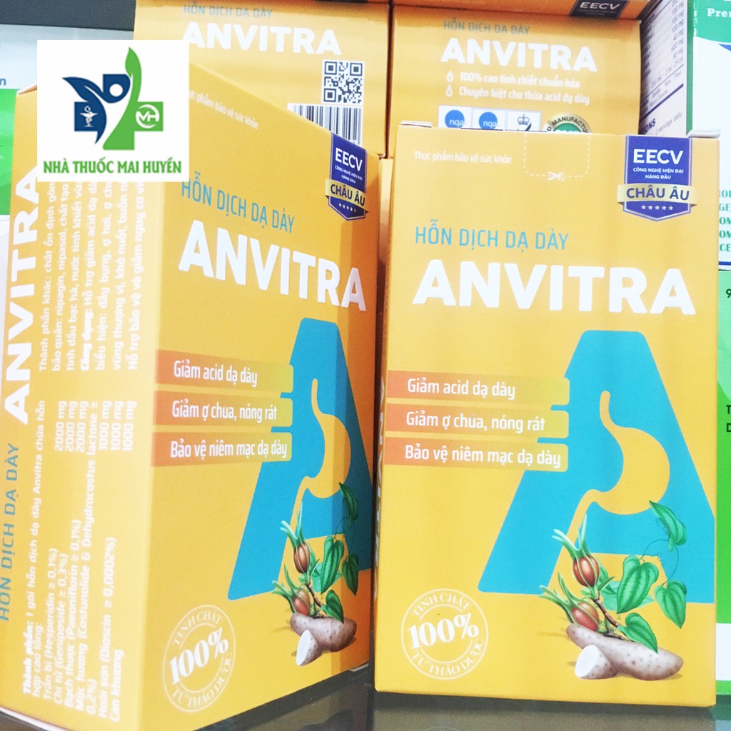 Anvitra hỗn dịch dạ dày 1 hộp 15 gói