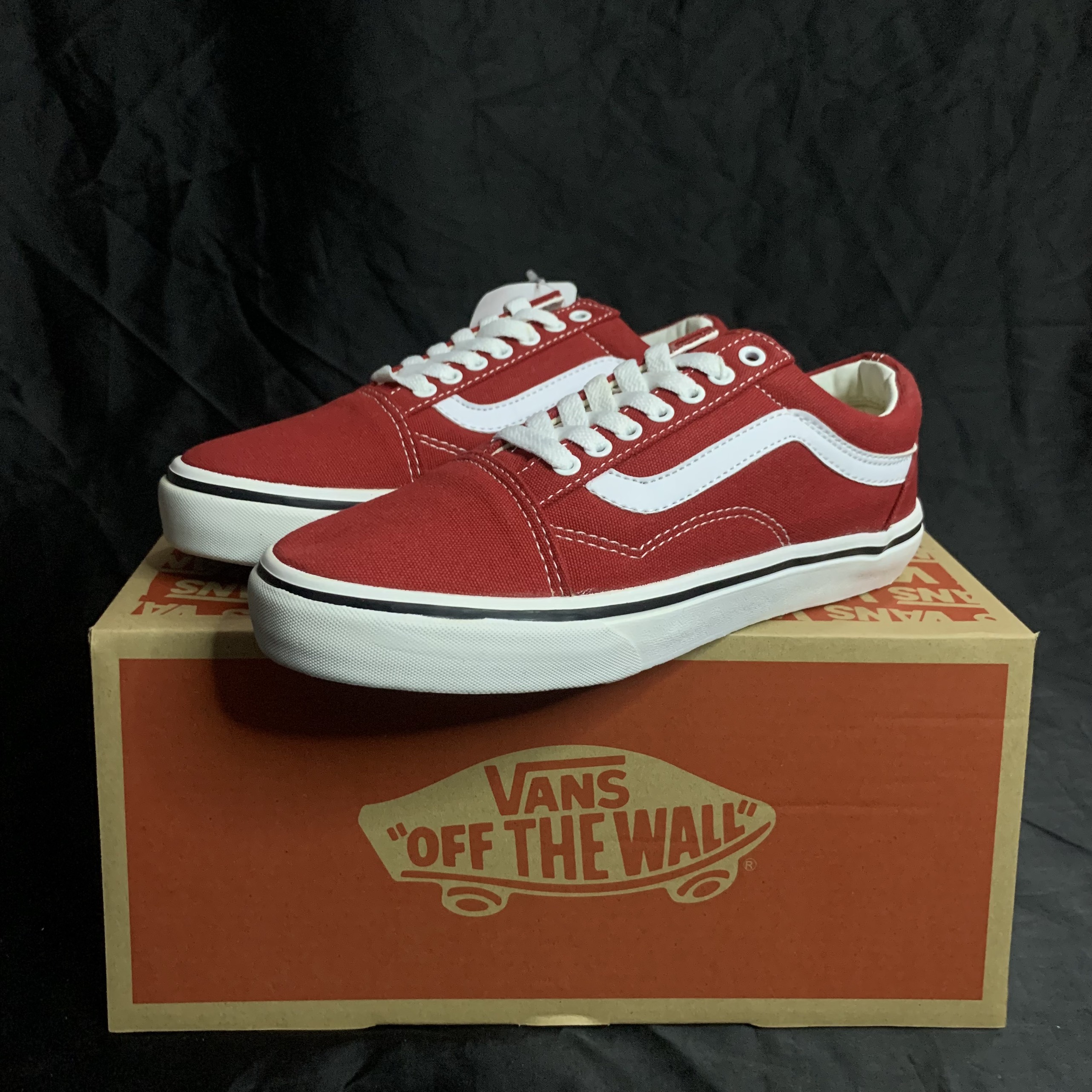 Giày Vans Old SKool Red Đỏ Tươi Full Box