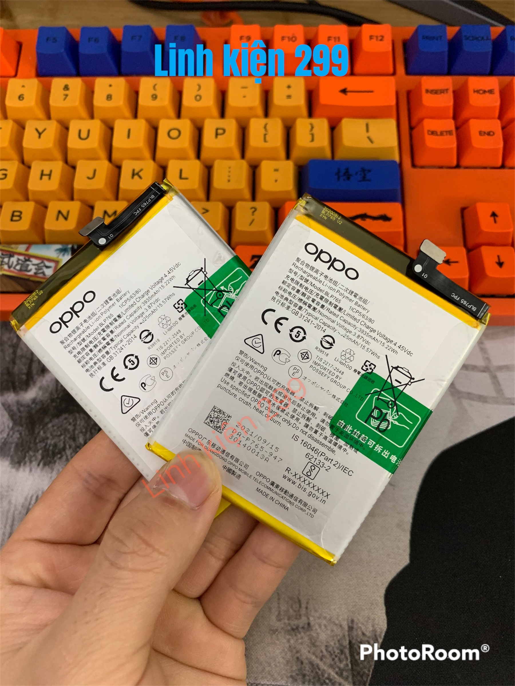 PIN OPPO A91 (MÃ BLP765) - DUNG LƯỢNG 4025 mAh