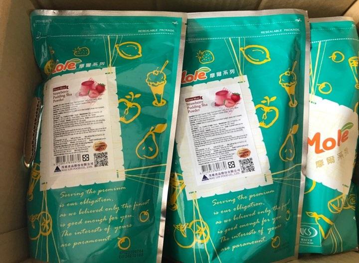 Bột Flan Pudding VỊ DÂU - hàng MOLE đài loan 1KG