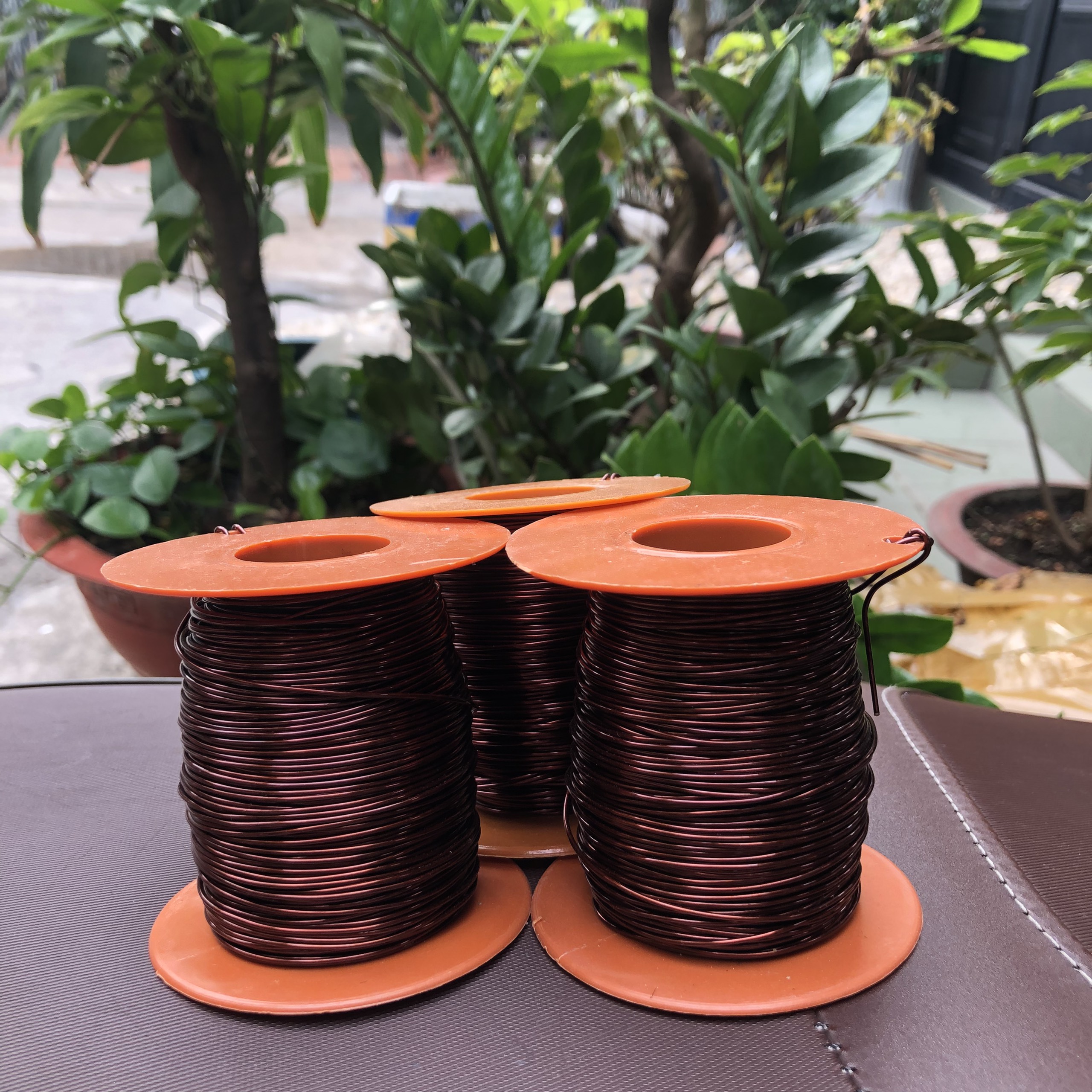 Dây Nhôm Mạ Đồng cuộn 200gr
