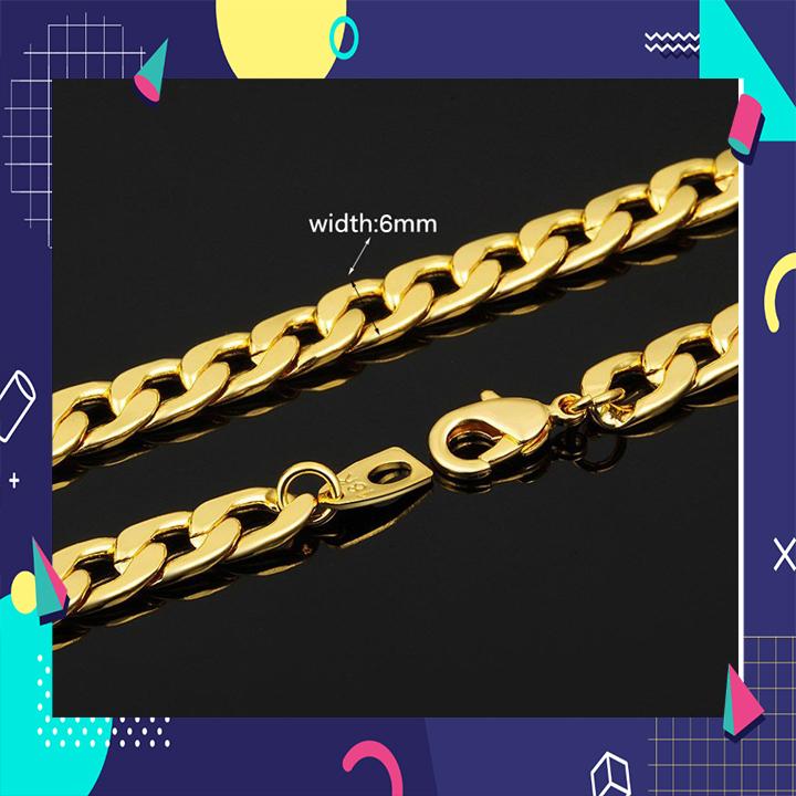 [ Phụ Kiện Thời Trang ] Dây chuyền nam  mạ vàng Bracelet