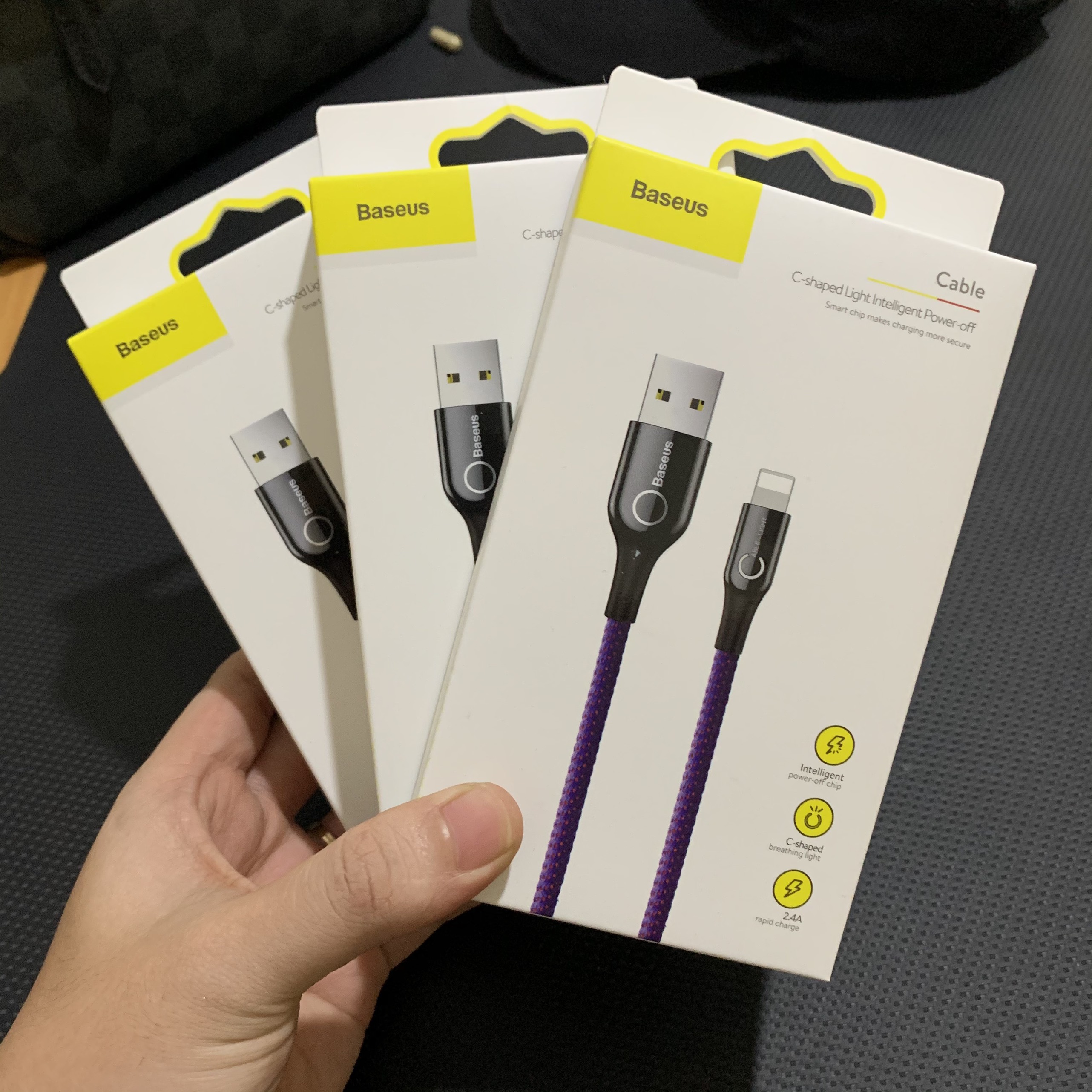 Cáp Tự Ngắt Chính Hãng Baseus cho iPhone Lightning CALCD