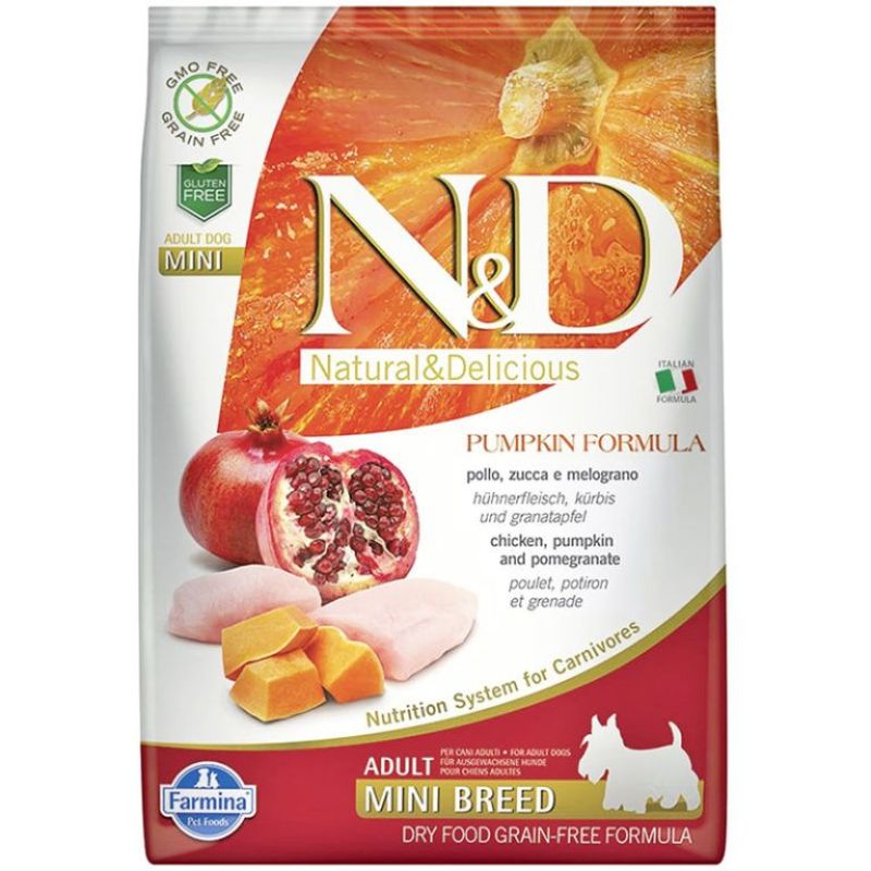 Thức ăn cho chó Farmina N&D Pumpkin Chicken & Pomegranate Adult Mini 2.5kg