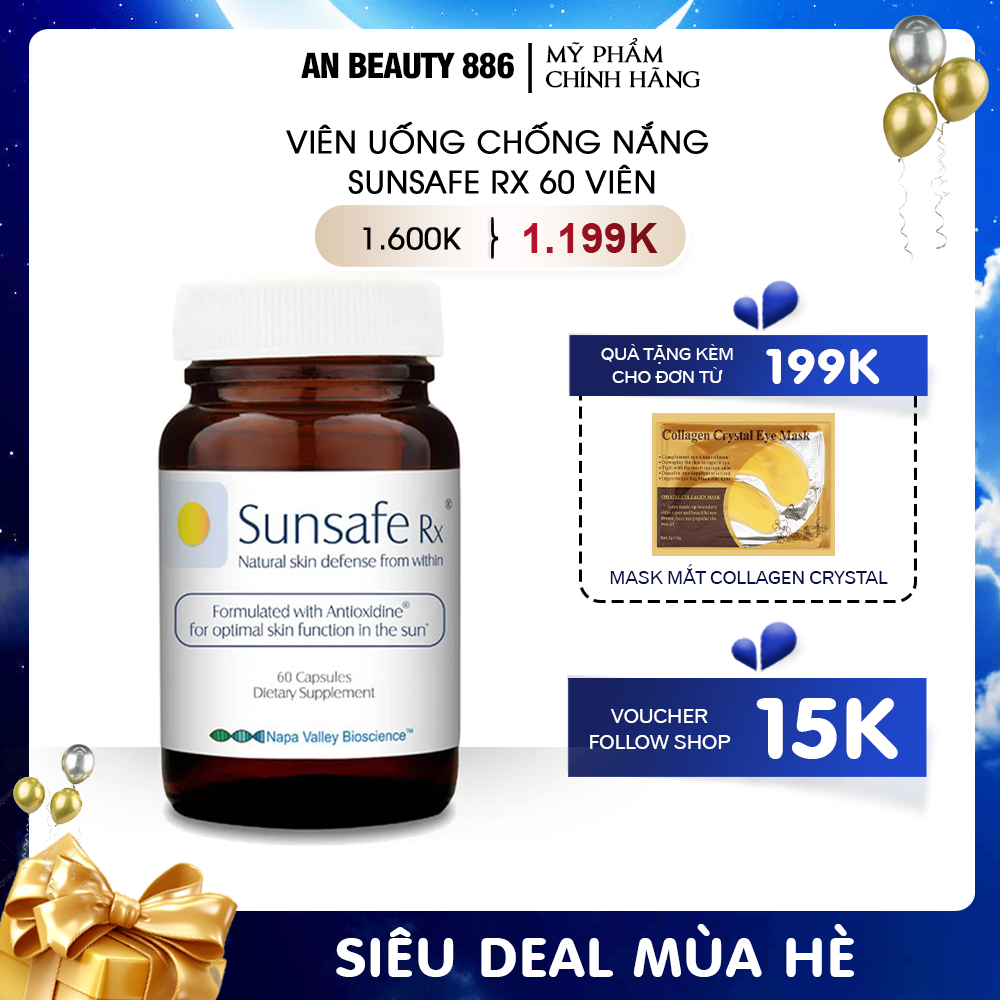 Viên uống chống nắng Sunsafe Rx 60 viên