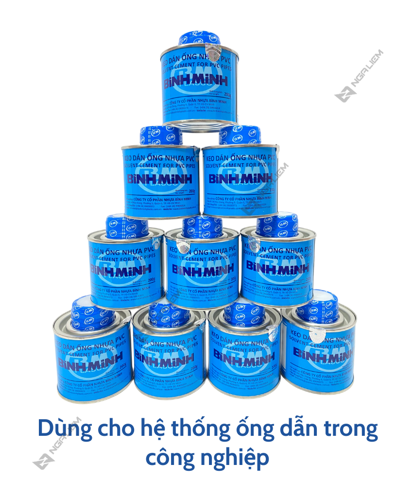 Keo Dán Ống Nhựa PVC BÌNH MINH (200gr, 500gr, 1kg)