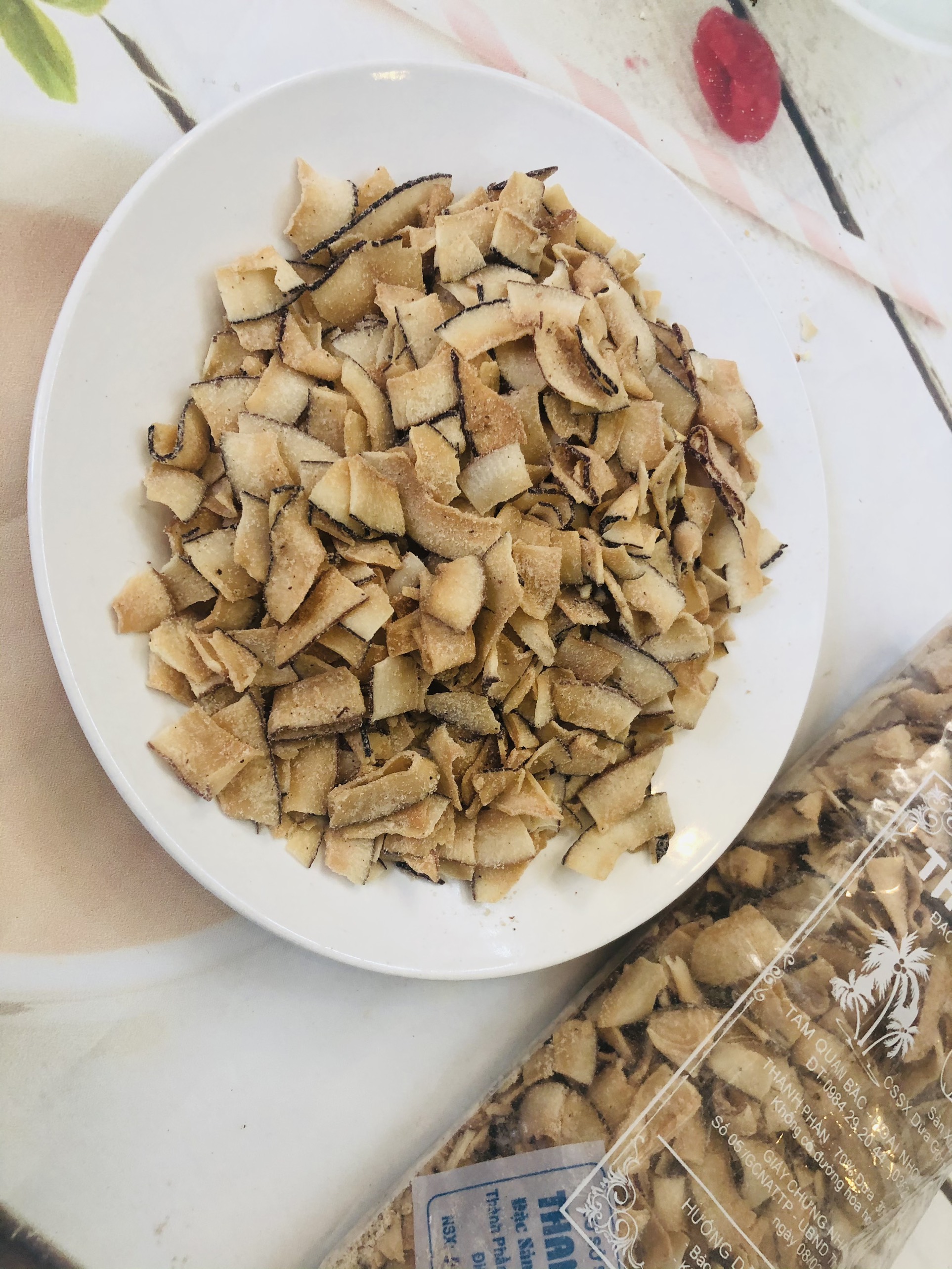 1kg dừa sấy giòn hàng loại 1