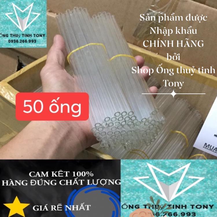 Ống thủy tinh 3O ốngtặng1giảm.lửa