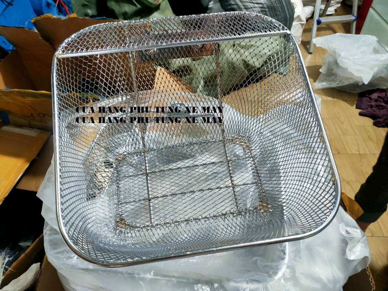 Rổ trước xe Wave, Dream, Sirius xi ken cao cấp