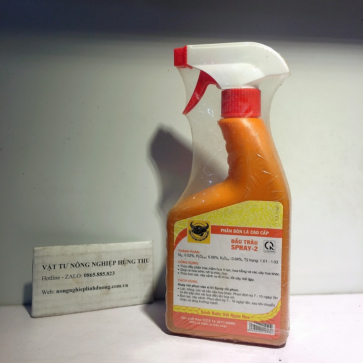 Phân bón là đầu trâu Spray-2(kích ra hoa) (#caycanh, #phanbon, #vattu)