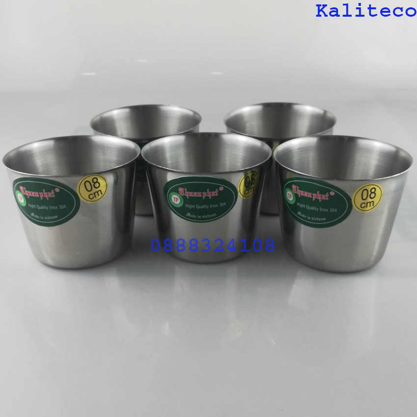 Chung Làm Đá Inox Thuận Phát 8cm -Bộ 10 chung