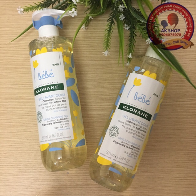 Sữa Tắm Gội 2 In 1 Klorane Bebe Pháp (Mẫu Mới)