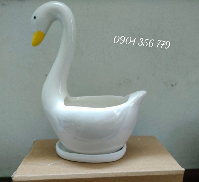 Lọ bình Thiên Nga sứ