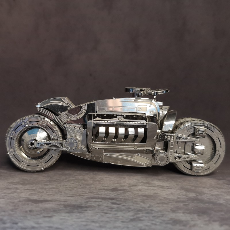 Mô hình 3D kim loại lắp ráp mô tô Dodge Tomahawk [ Chưa Lắp ]