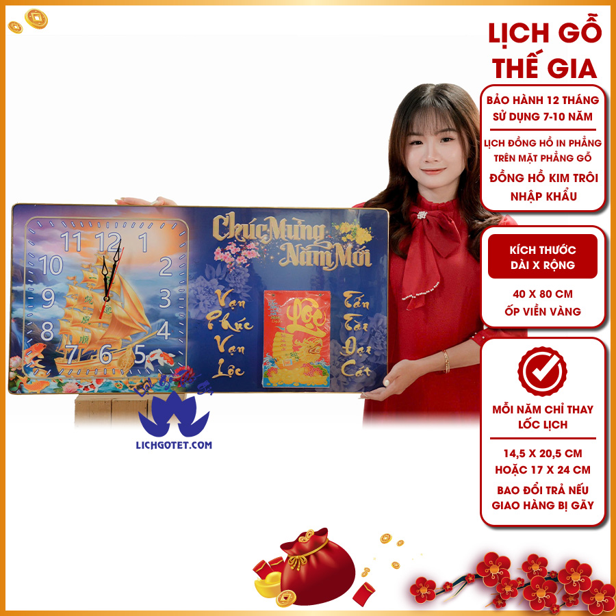 [HCM]TRANH ĐỒNG HỒ + bloc lịch 2025