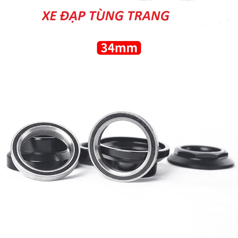 [FREESHIP MAX] Bộ chén cổ / bát chén 34mm dùng BẠC ĐẠN cho Phuộc Den XE ĐẠP 25,4mm .