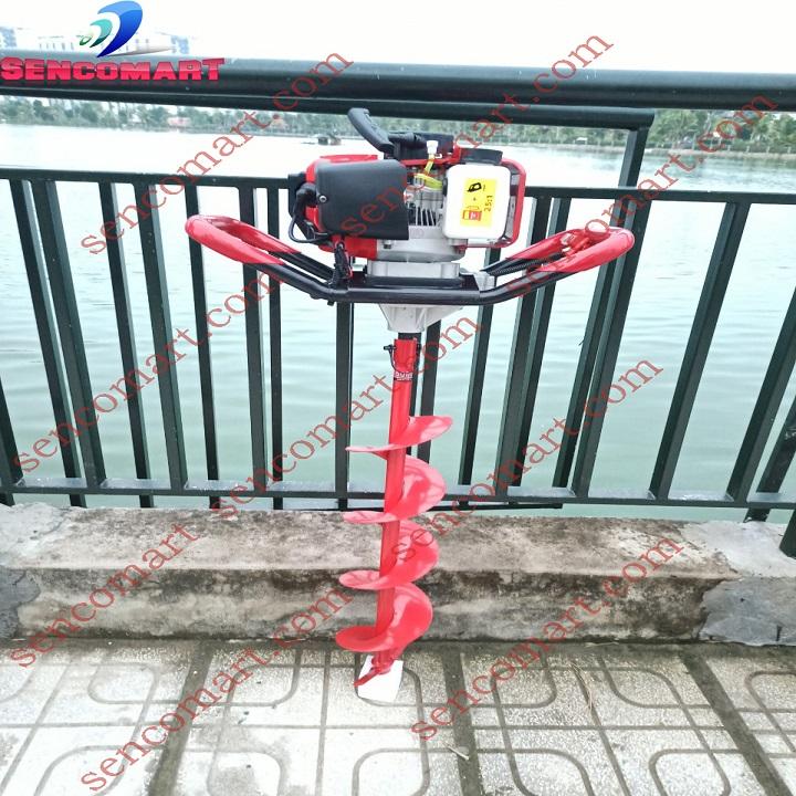 Máy khoan đất oshima 2p tặng mũi khoan ( 1 trong mũi 100, 150mm)