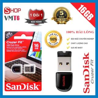 USB 16GB SanDisk 2.0 CZ33 Cruzer Fit - Bảo hành 5 năm thumbnail