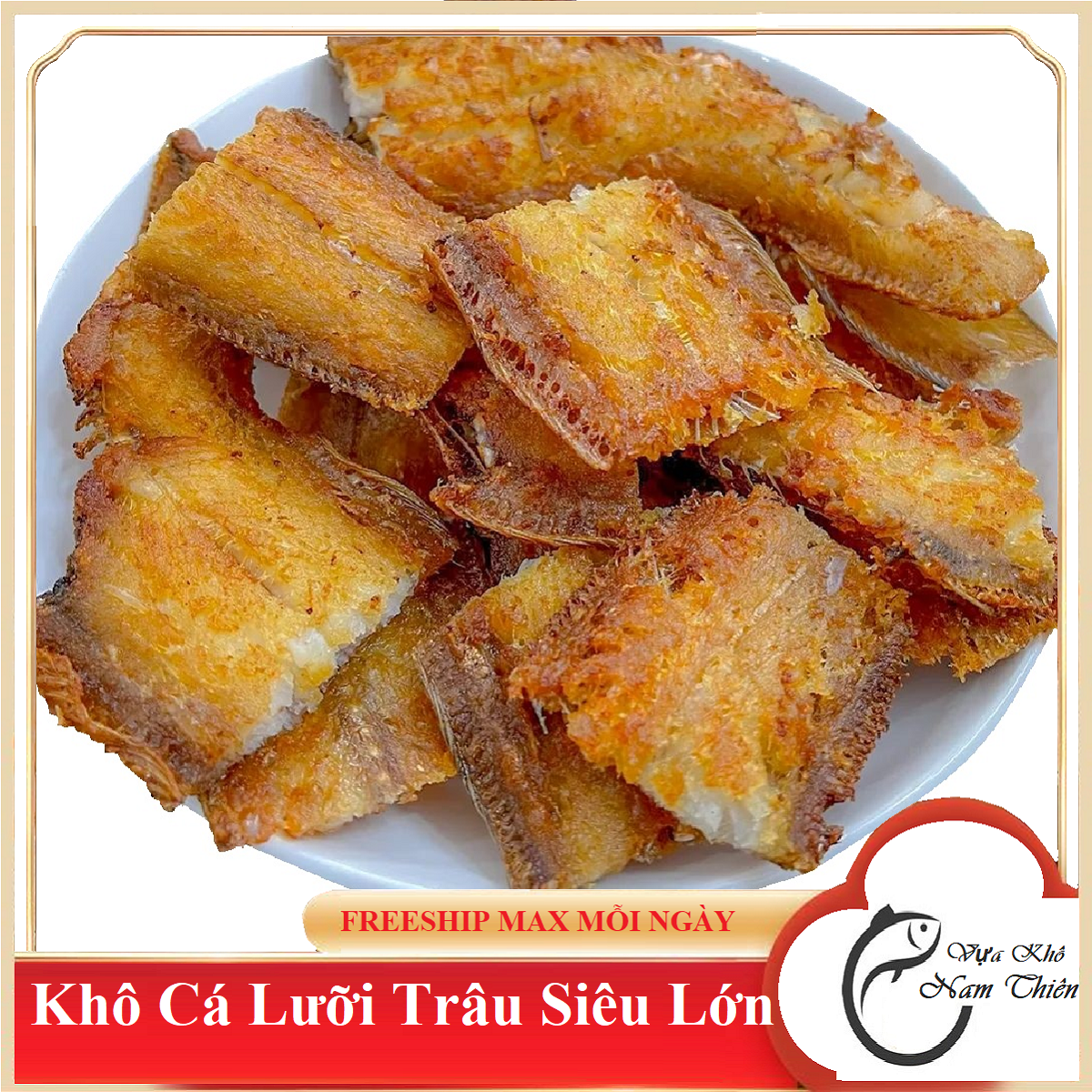 KHÔ CÁ LƯỠI TRÂU LOẠI 1 SIZE ĐẠI 25 CON/KG-Vựa Khô Nam Thiên