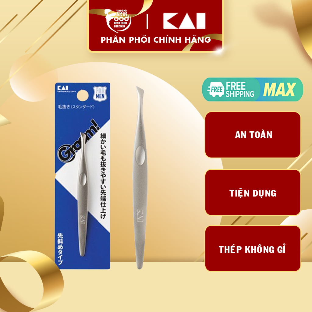 Nhíp nhổ lông mày kai groom tweezers hc-3043