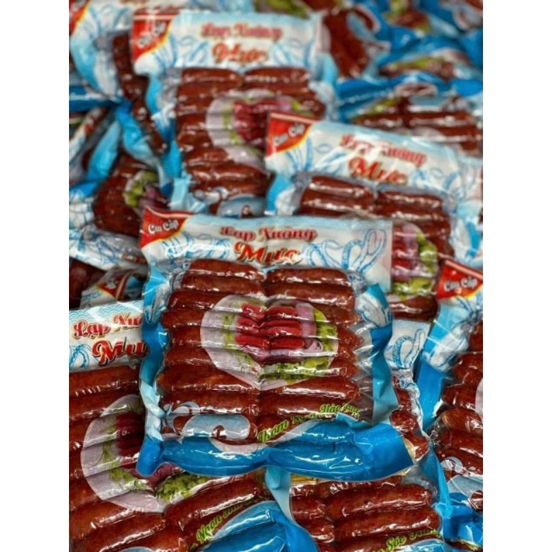 Túi 500g Lạp xưởng mực thơm ngon