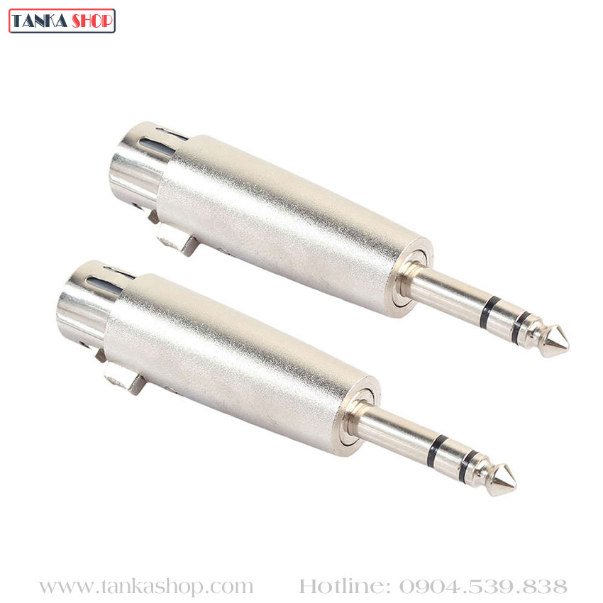 Jack chuyển XLR cái sang 6.35 mm Stereo