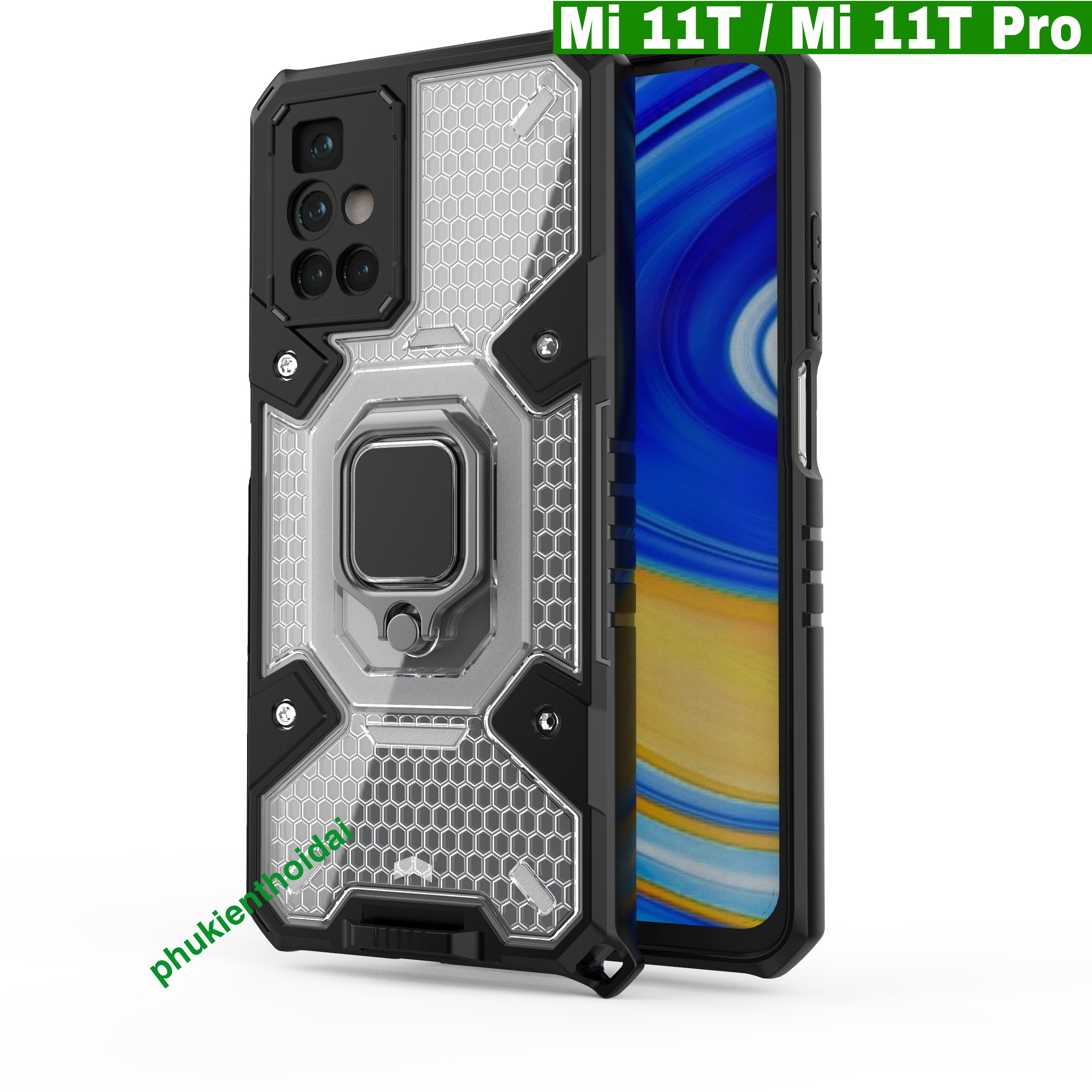 Ốp lưng Xiaomi Mi 11T / Mi 11T Pro tổ Ong Iring chống sốc chống va đập mạnh bảo vệ camera
